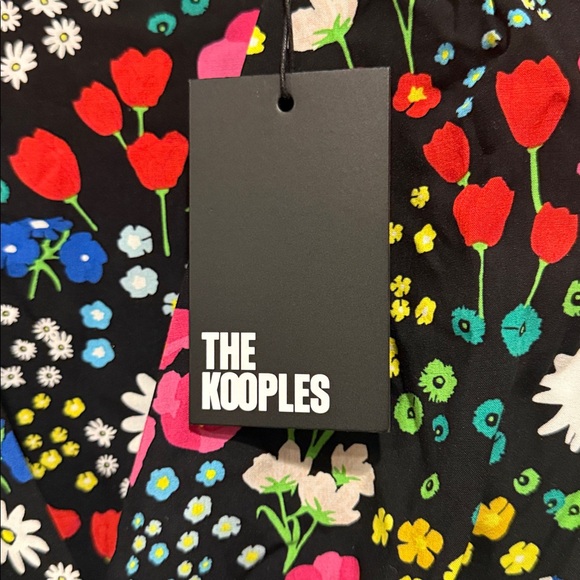 The Kooples Trend Black Multicolor Floral Mini Dress - Picture 2 of 4